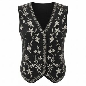 TanTrums vintage bohemian embroidered vest.